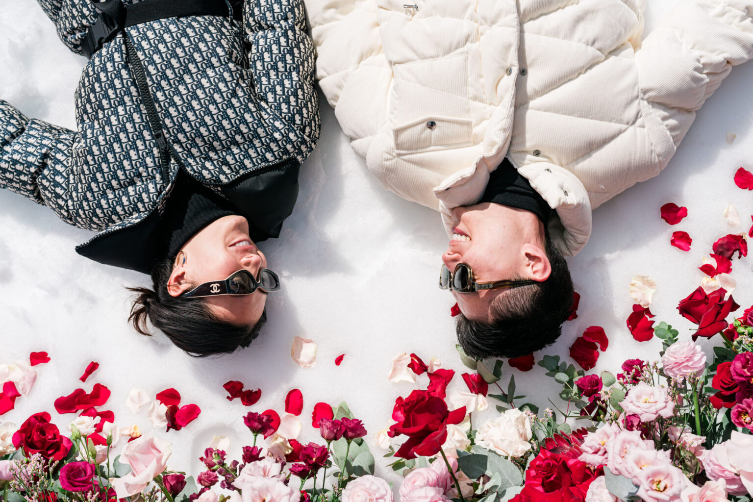 Proposal planner snow mountain proposal demande en mariage dior chanel bague