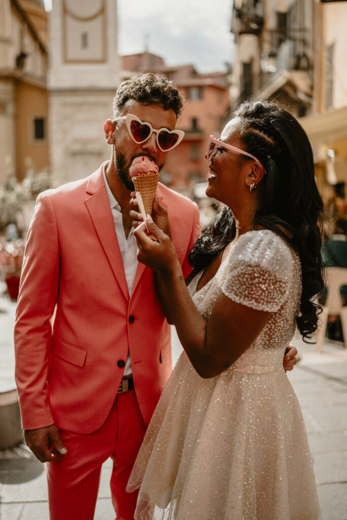 lunettes de soleil coloré glace