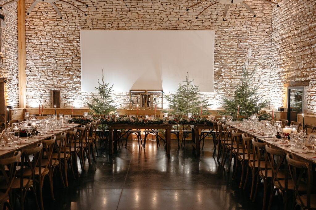 décoration mariage hiver