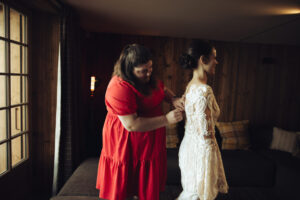 Wedding planner robe rouge mariée robe de mariée