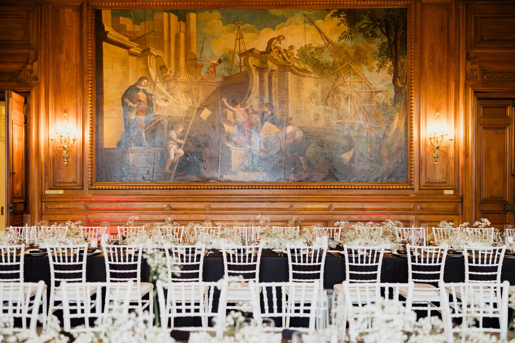 idée thème mariage : décoration noir et blanc chic