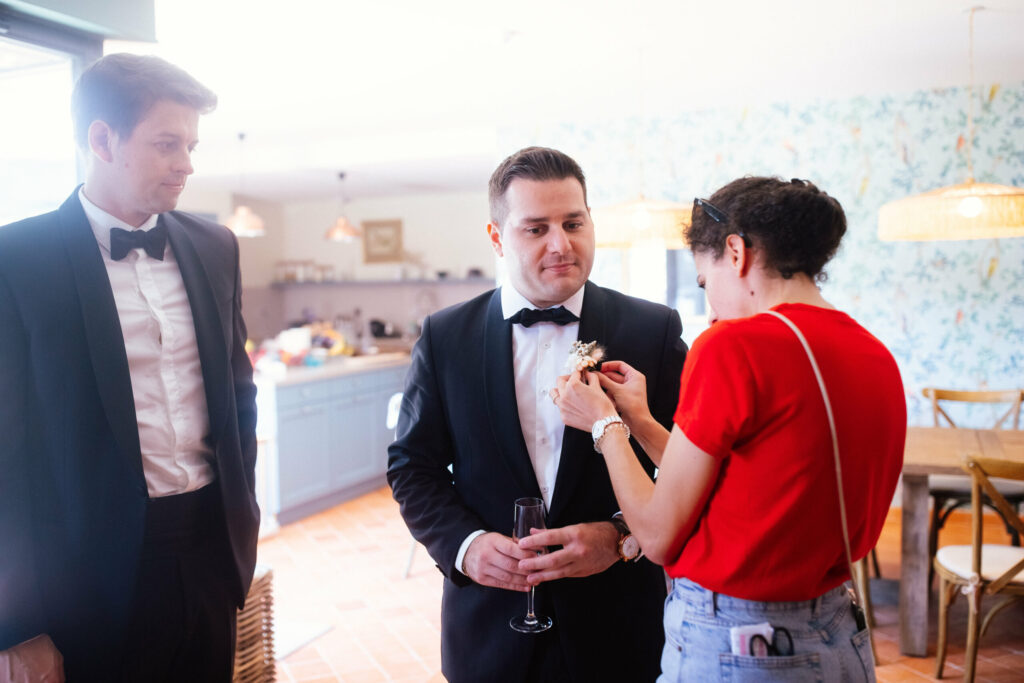 marié, costume, boutonnière, wedding planner