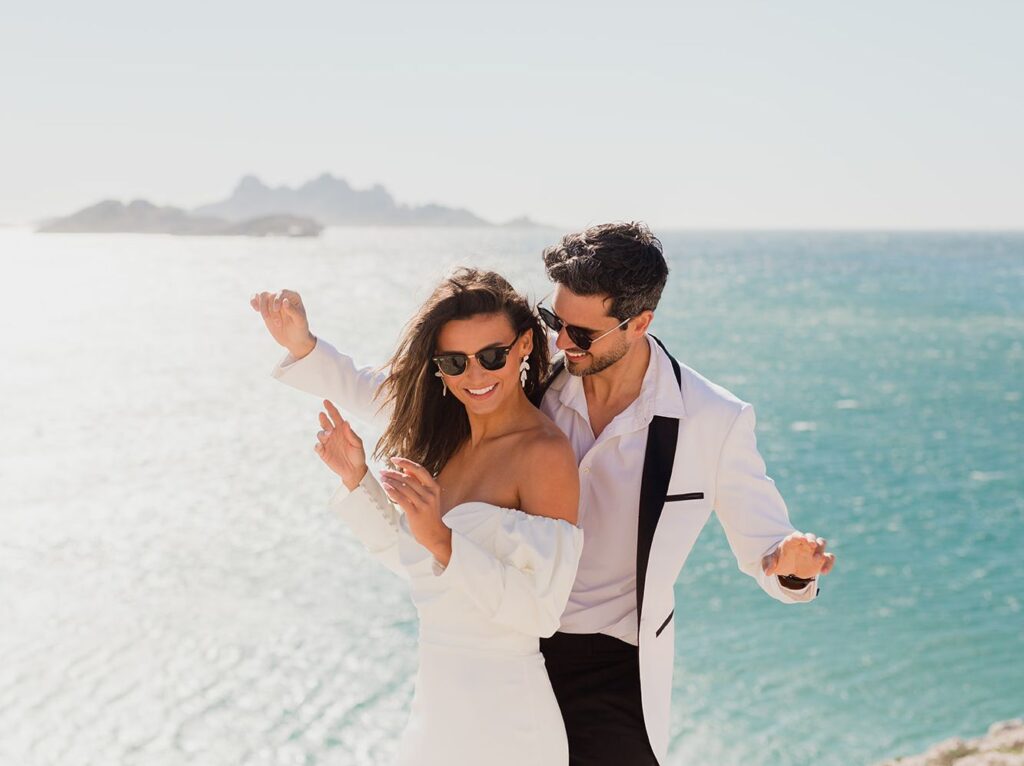 seance couple, vue mer