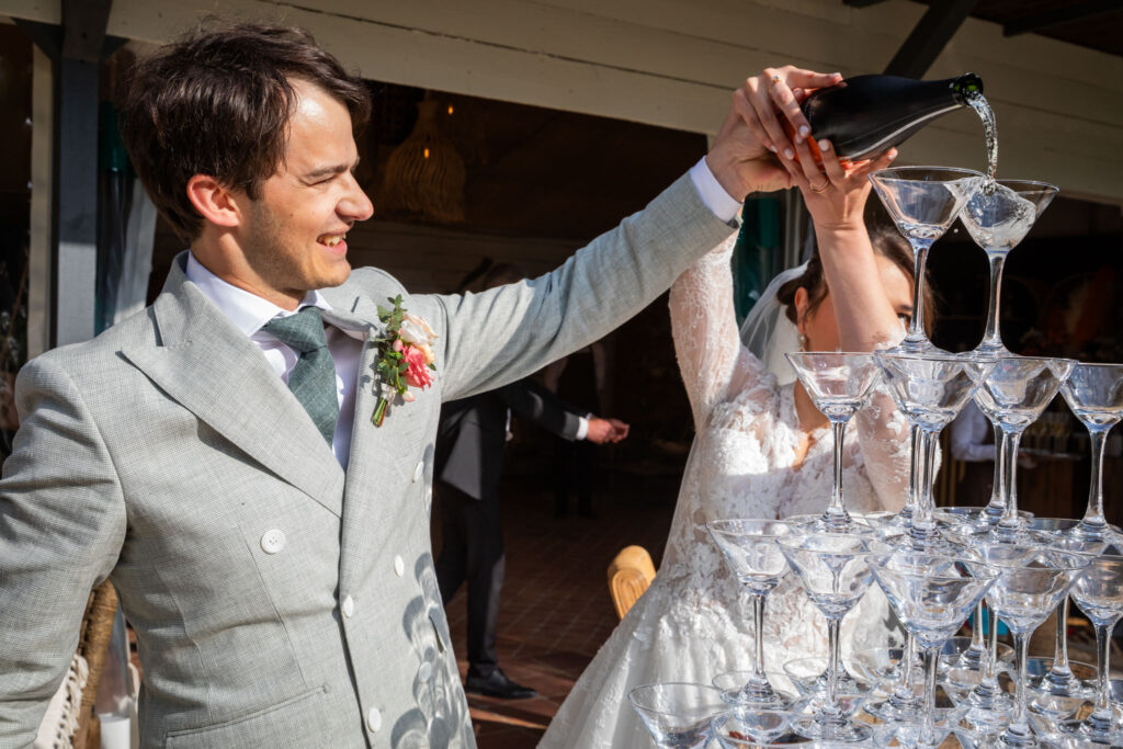 fontaine champagne cocktail coupe sabrage