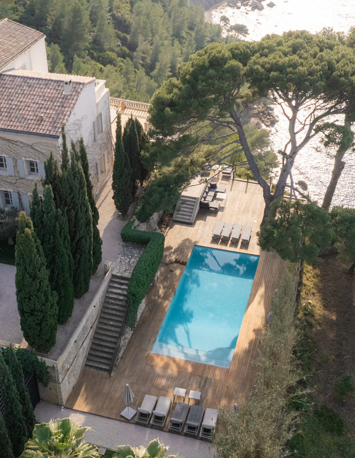 Prise de vue en drone, Domaine extrêmement populaire en-Provence, Luxe