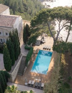 Prise de vue en drone, Domaine extrêmement populaire en-Provence, Luxe