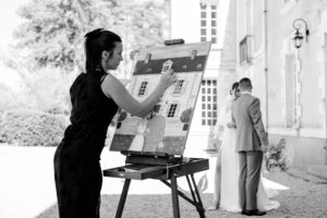 live painting mariage