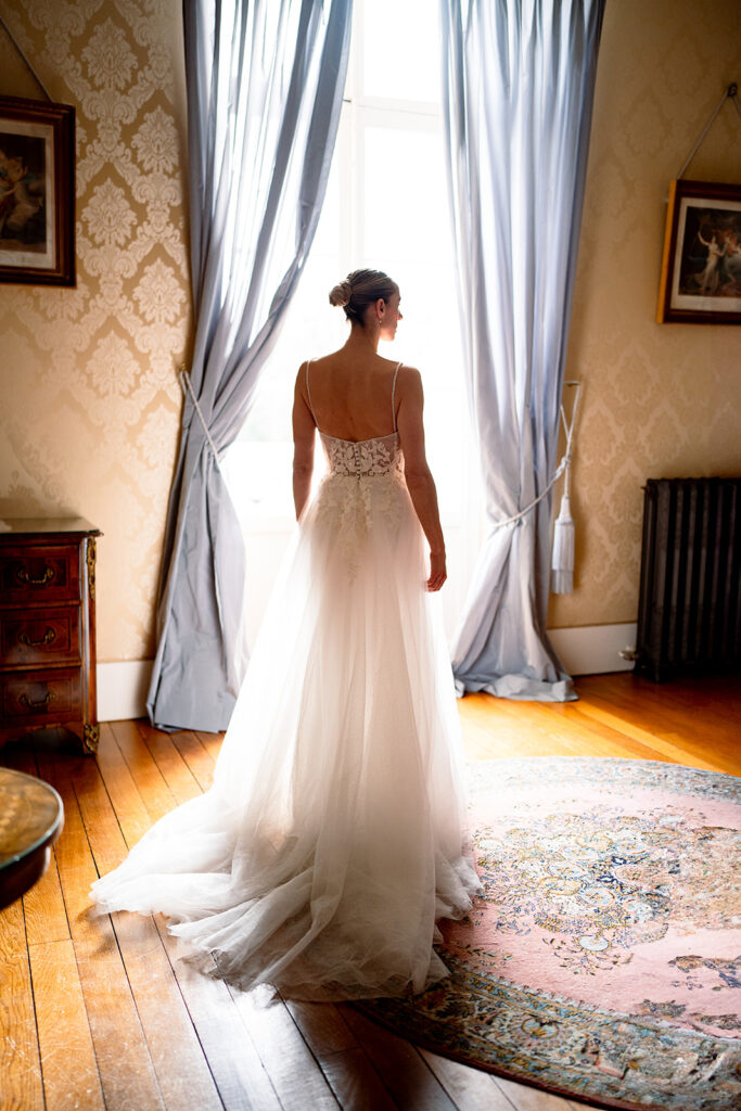 préparatif mariée, jour j, mariage chateau, robe de mariée, chambre de la mariée, tendance mariage, robe dentelle, robe tulle, tendance robe de mariée, nouvelle collection robe de mariée