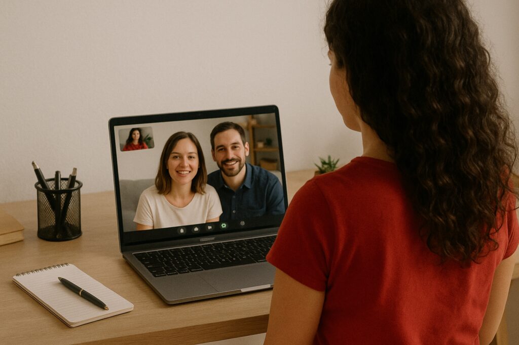 Organisation de mariage à distance en visio