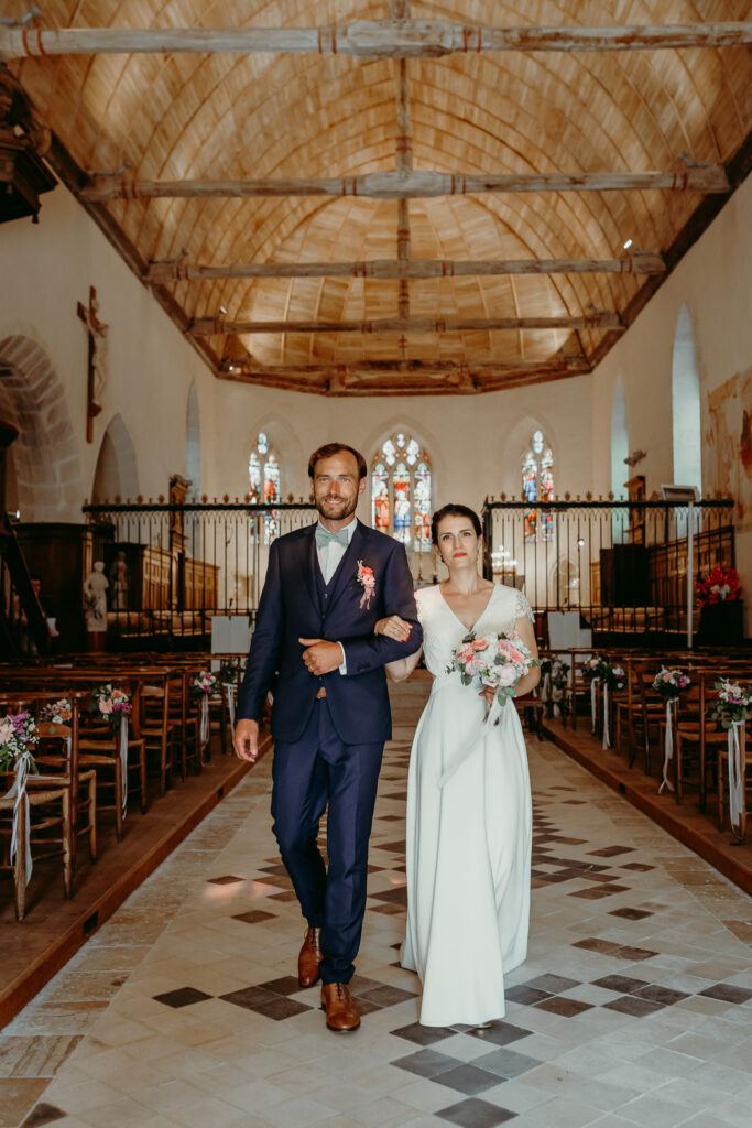 Mariage dans un vignoble alsacien en automne
